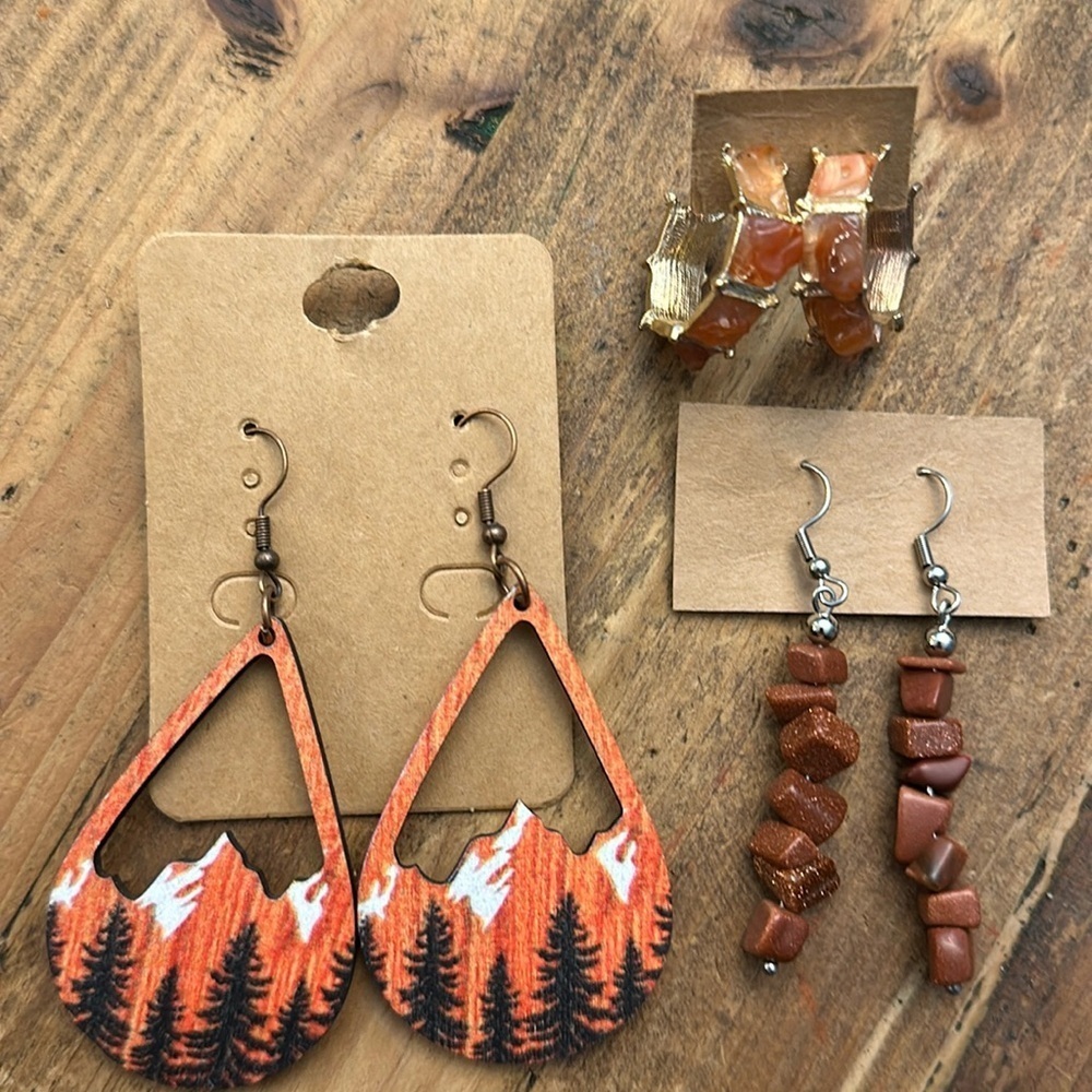 earring mix, 3 pair